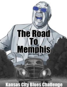 Road to Memphis graphic showing WC Handy and a 1930s automobile