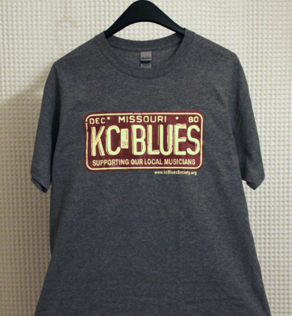 KC Blues on Missouri license plate tee shirt