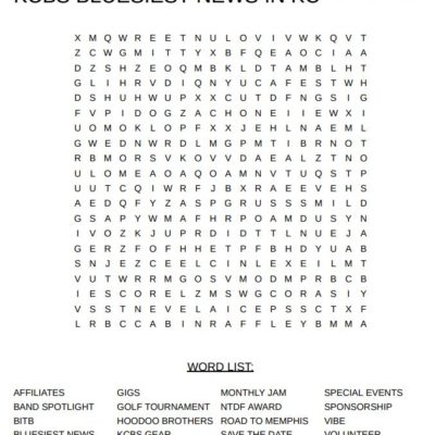 May wordsearch puzzle