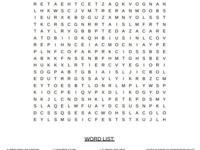 June 2023 word search