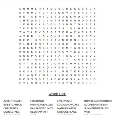 June 2023 word search