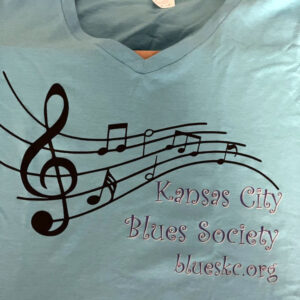 2024 KCBS tee shirt design - musical blues - front