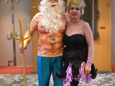 Laura and Bill Snow dressed as characters from The Little Mermaid