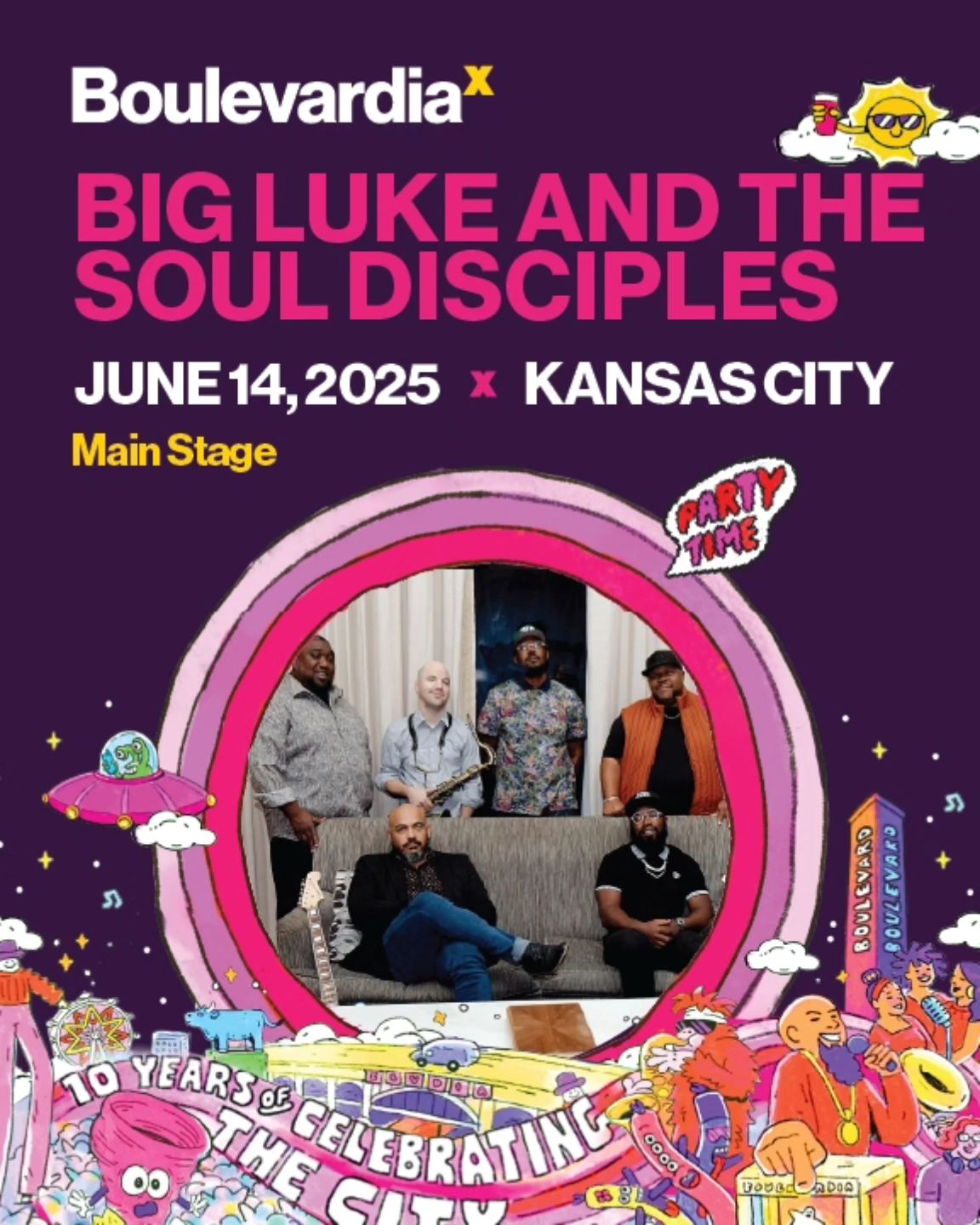 Big Luke and The Soul Disciples at Boulevardia Main Stage