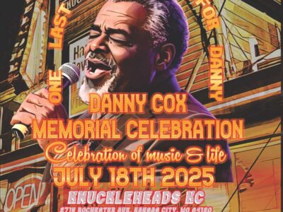 Danny Cox Celebration of Life event poster
