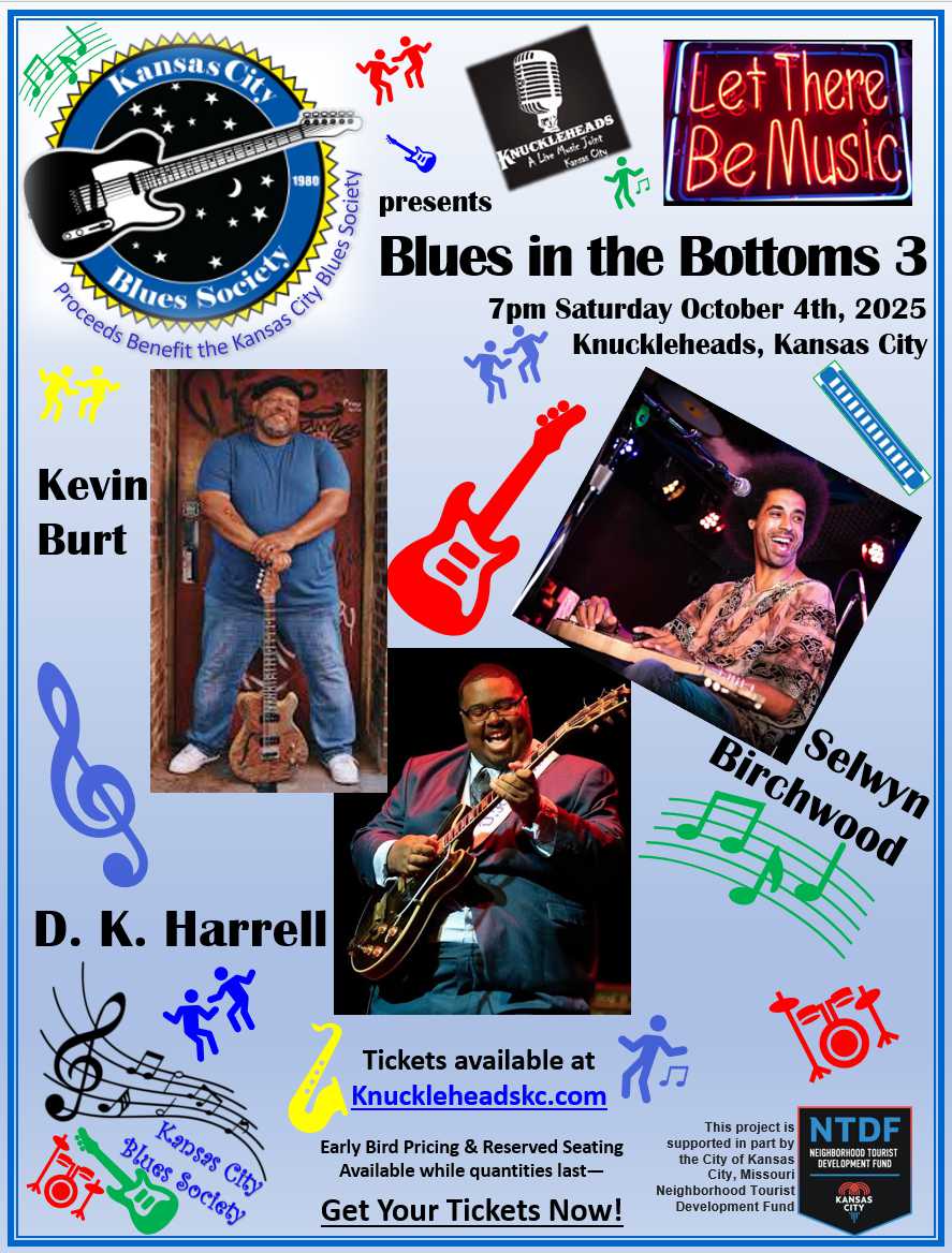 Blues in the Bottoms 3, featuring Kevin Burt, Selwyn Birchwood, and DK Harrell