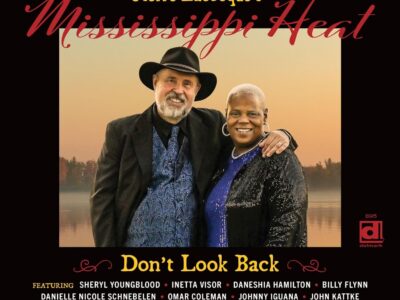 Don't Look Back album cover by Mississipi Heat showing a man and woman in a friendly stance, smiling